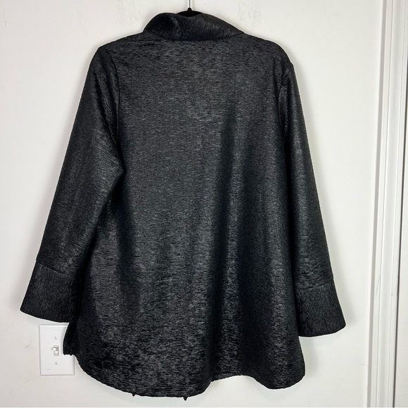 I.C. By Connie K jacket womens large Black Full Zip - Picture 10 of 10